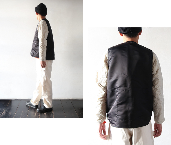SASSAFRAS Cultivator Vest - Recycle Nylon Twill ササフラス カルチ