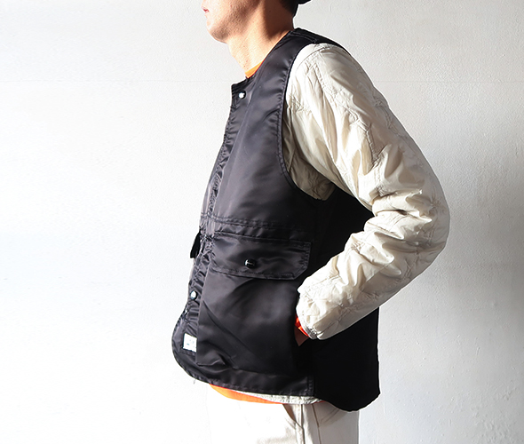 SASSAFRAS Cultivator Vest - Recycle Nylon Twill ササフラス カルチ