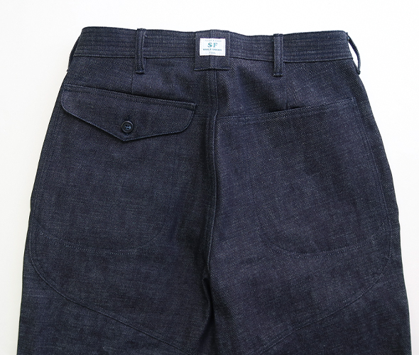 SASSAFRAS - Leaf Warden Pants 4/5 - 13.5oz Denim ササフラス リーフ