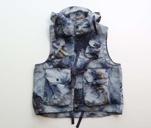Engineered Garments - Field Vest - Tie Dye Print Ripstop