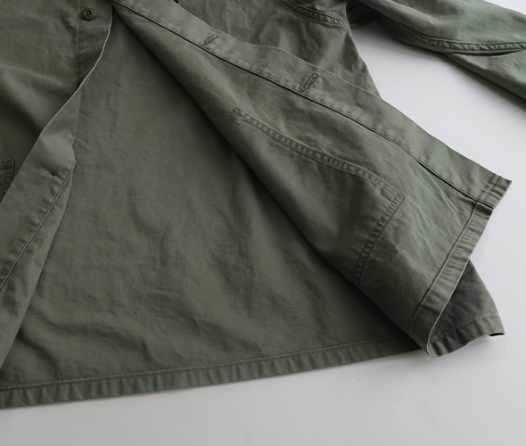 NEEDLES - Army Shirt - Reversed Sateen ニードルズ アーミーシャツ