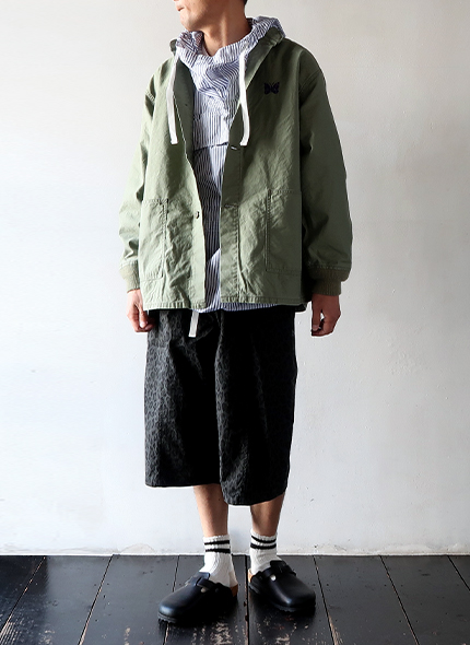 NEEDLES - Army Shirt - Reversed Sateen ニードルズ アーミーシャツ